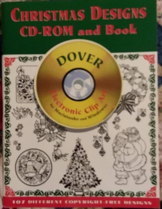 Dover Christmas Designs Book & CD Clip Art Digital Ephemera Scrap