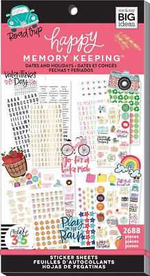 Happy Memory Keeping Sticker Value Pack Dates & Holidays, 2688/Pk 673808005258