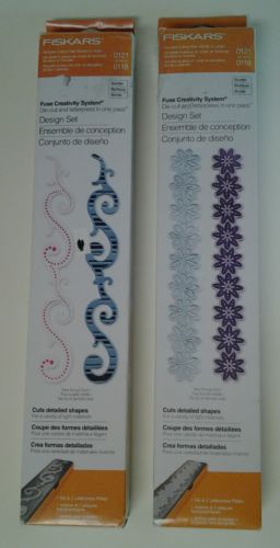 Fiskars FUSE CREATIVITY SYSTEM DESIGN BORDERS SET DIE-CUT AND LETTERPRESS lot