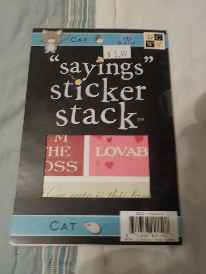 DCWV Sayings Sticker Stack New Theme: 