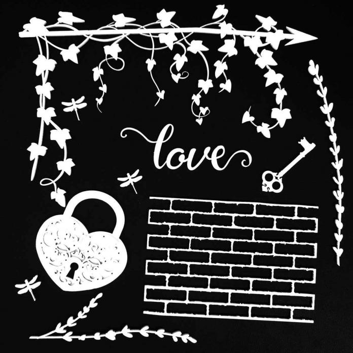 49 and Market LOVE 6x6 Archival Board Laser Cut Shapes #AB-86707