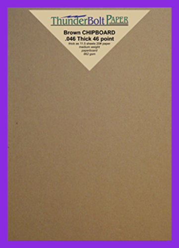 50 Sheets Chipboard 46Pt Point 5 X 7