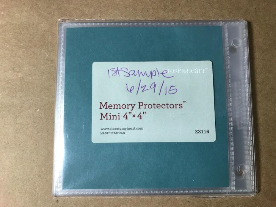 Close To My Heart Memory Protectors Mini 4”x4” 12 Pieces Z3116 NIP