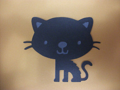 Cricut Create a Critter 2 Halloween Black Cat Die Cut Paper Piecing Scrapbook