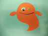 Cricut Halloween Orange Mini Monster Die Cut  Paper Piecing Scrapbooking