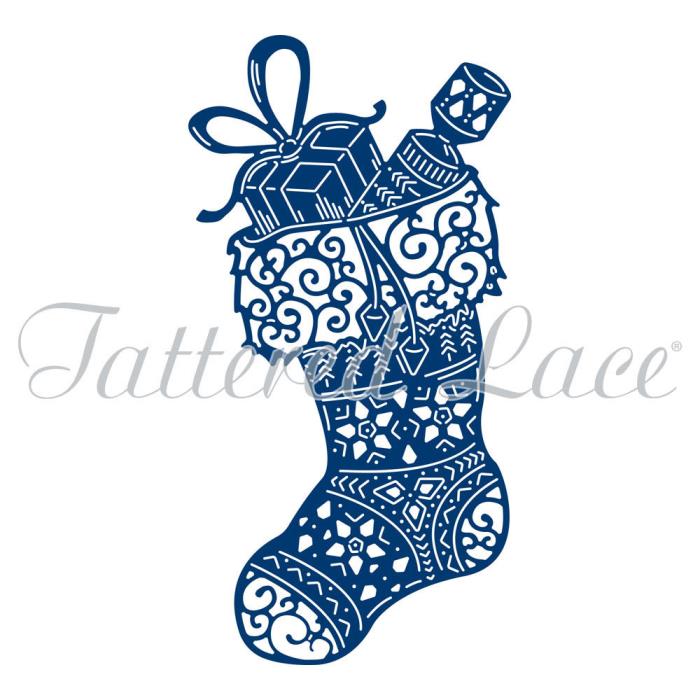 Tattered Lace Dies Ornate Stocking  447552 New in Package