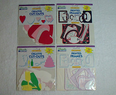 Lot MEMORIES FOREVER Scrapbooking Cut-Outs, Picture Frames Wedding Day Hearts