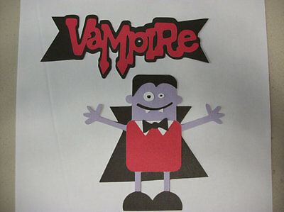 Cricut Vampire Dracula Mini Monsters Die Cut Paper Piecing Scrapbooking