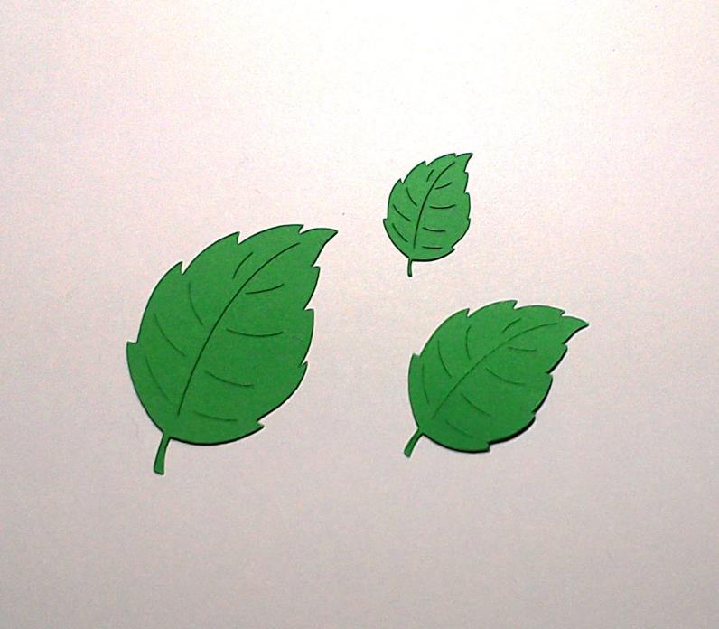 75 Leaves / Leaf Paper Die Cuts Scrapbook Card Making Embellishment