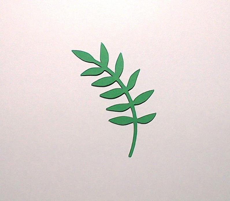 16 Leaf Branch Paper Die Cuts Scrapbook Card Making Embellishment