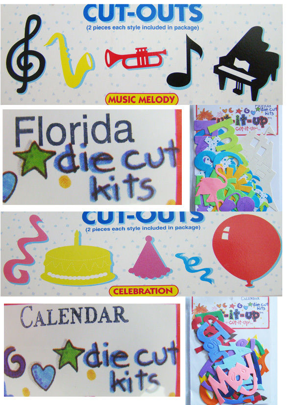 Memories Forever/Cut It Up ~ Creative Cut Outs ~ NEW ~ Florida, Calendar, Music