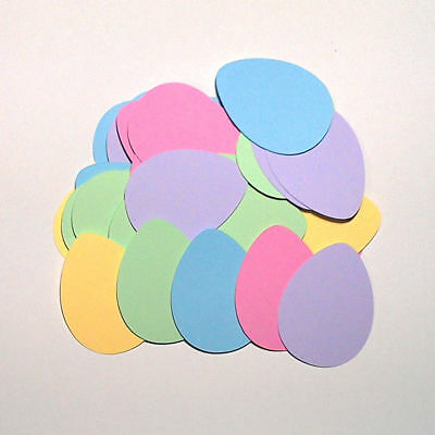 50 Easter Egg Cardstock Paper Die Cuts Easter Card Making Scrapbook 2