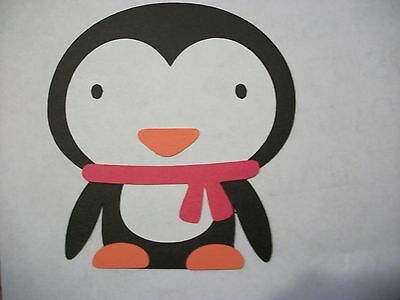 Cricut Create a Critter Penguin Die Cut Paper Piecing Scrapbook YOU PICK COLOR