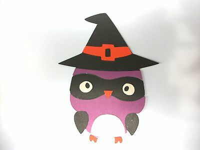 Cricut Halloween Witch Owl Create a Critter 2 Die Cut Paper Piecing Scrapbook