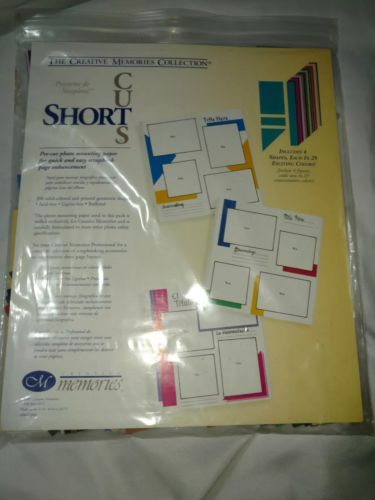 Creative Memories Short Cuts Photo Mounting Paper Shapes. New!