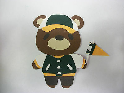 Cricut Teddy Bear Parade School Spirit Athlete Football Die Cut Paper Piecing