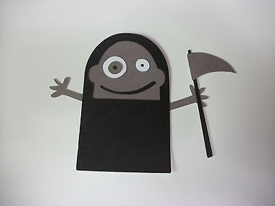 Cricut Mini Monsters Grim Reaper Die Cut Quickutz Paper Piecing Scrapbooking