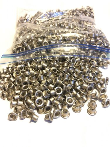 1lb Bag Of 5MM Brass Nickel Plated Eyelet Cores Grommet