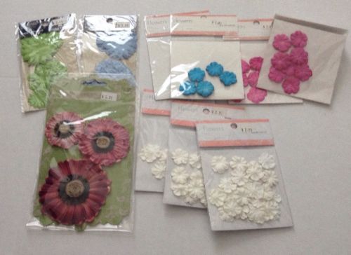 Mulberry Handmade Paper Flowers for Scrapbook Pages