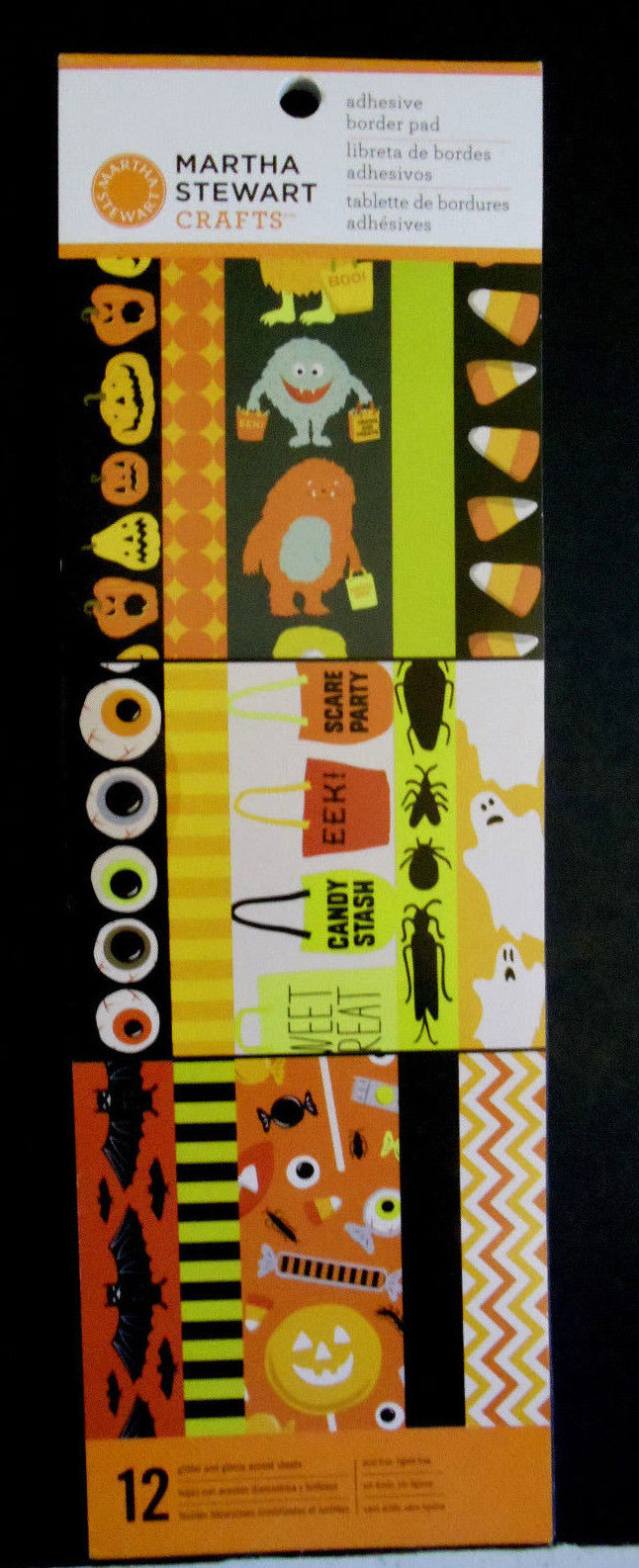Martha Stewart Crafte  Adhesive Halloween Border Pad