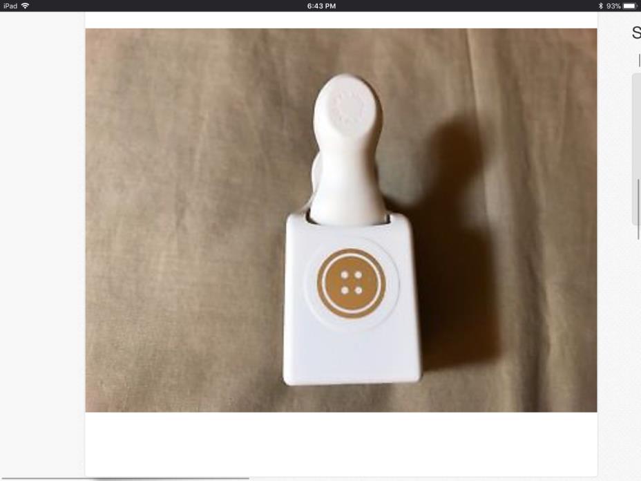 Martha Stewart BUTTON Single Punch, used but works great