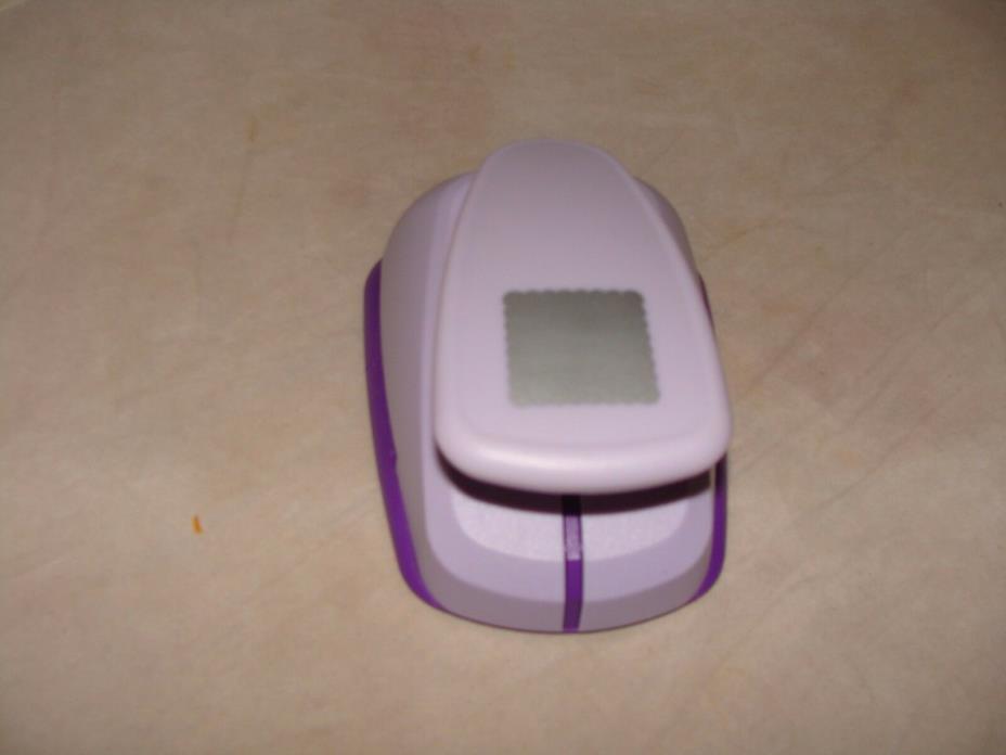 PAPER PUNCH SQUARE WITH RIDGES ABOUT 2 1/4