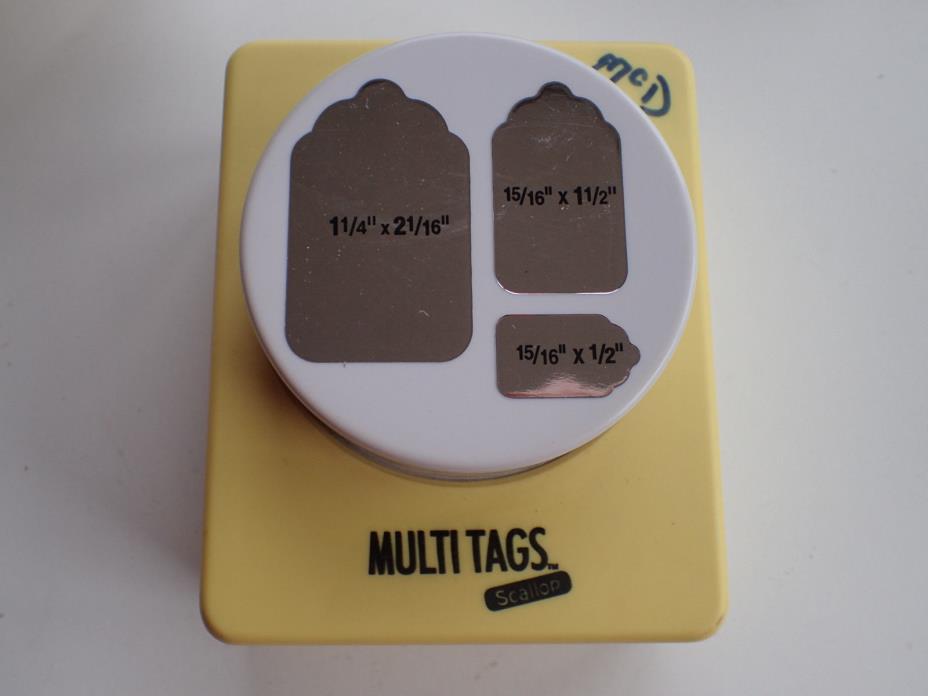 McGill MULTI TAGS Scallop Price Gift Tag Paper Punch HEAVY DUTY 3Sizes -4CHARITY