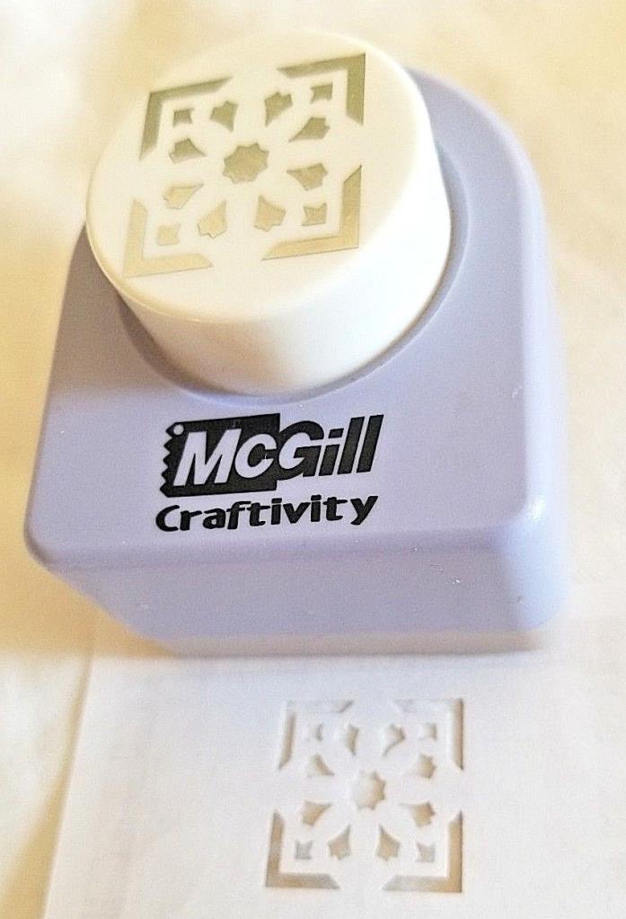 MCGILL CRAFTIVITY PAPER PUNCH SNOWFLAKE SQUARE 7/8