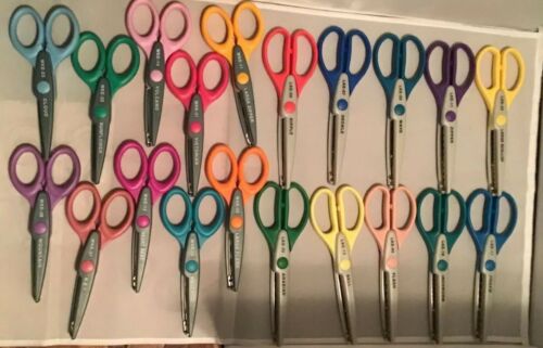 Bundle of 20 Kraft Edgers Scissors for Scrapbook, craft, art,  photos, Assorted