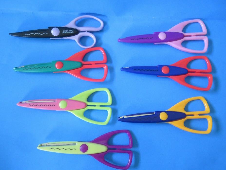 “Decorative Paper Edgers” Scrapbooking/Craft Scissors Lot of 7