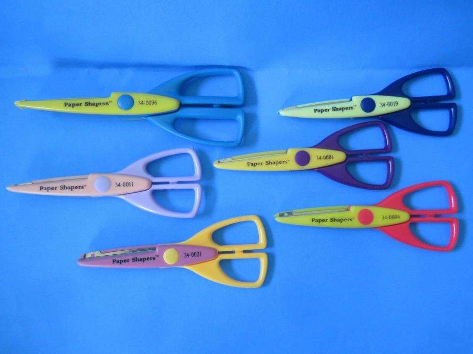 Provo Craft Lot Of 12 Paper Shapers Decorative Paper Cutting Crafting  Scissors