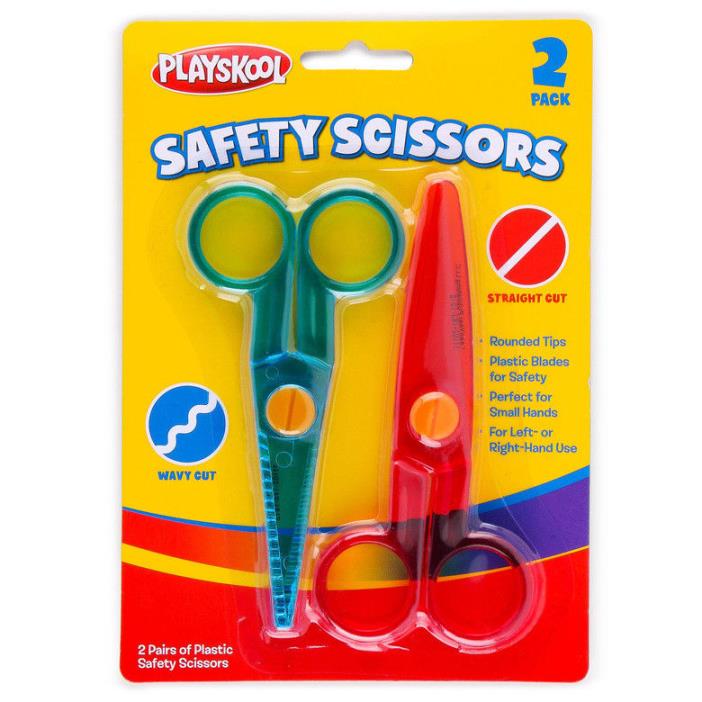 Playskool Safety Scissors Set for Toddlers & Preschoolers 4 packs  (8 Pairs)