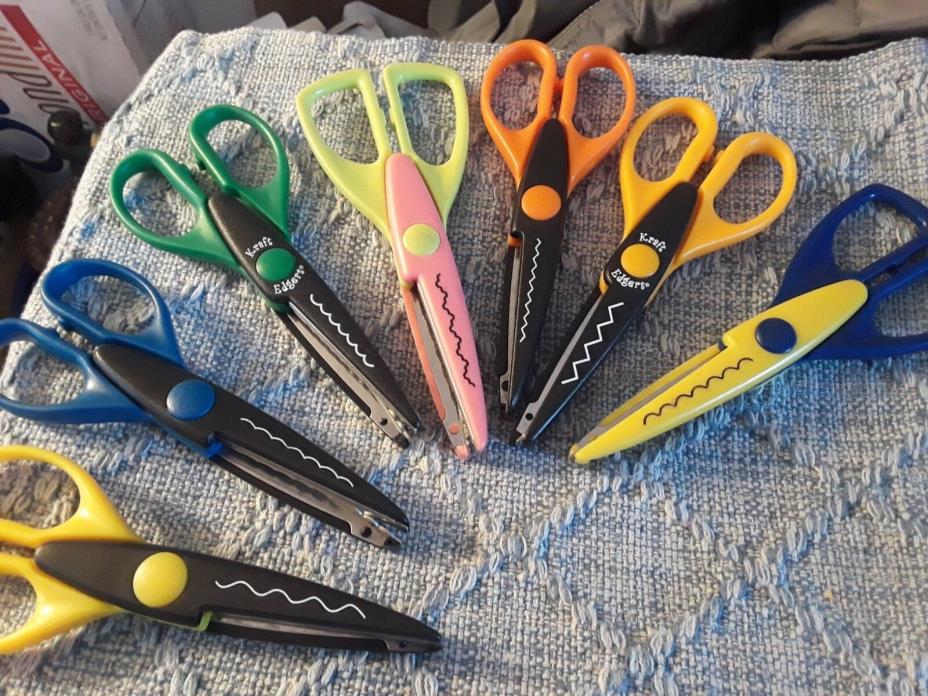 7 pairs of crafting scissors