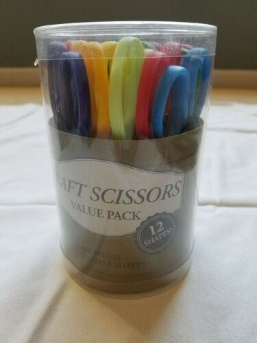 Craft scissors value pack 12 shapes