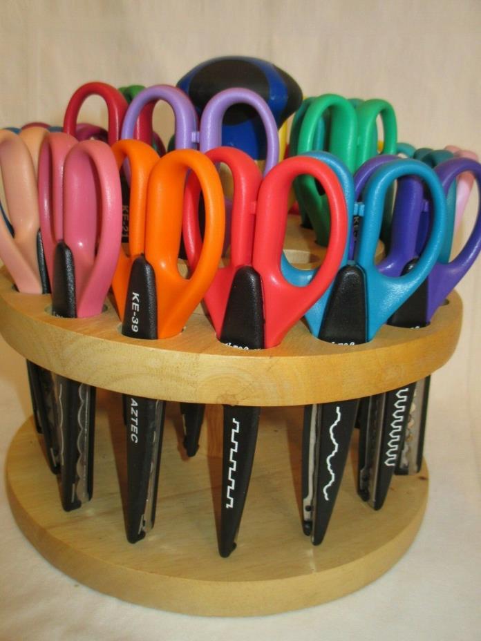 Lot 23 Inchworm Kraft Edgers Scissors Scrapbook Crafts & Wood Carousel