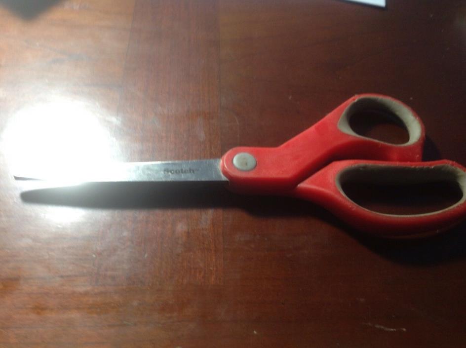 Scotch Multi-Purpose Scissor, 8 Inch  gray -& red, right or left hand.