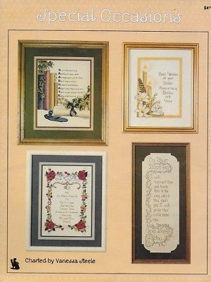 SPECIAL OCCASIONS Cross Stitch leaflet by Vanessa Steele