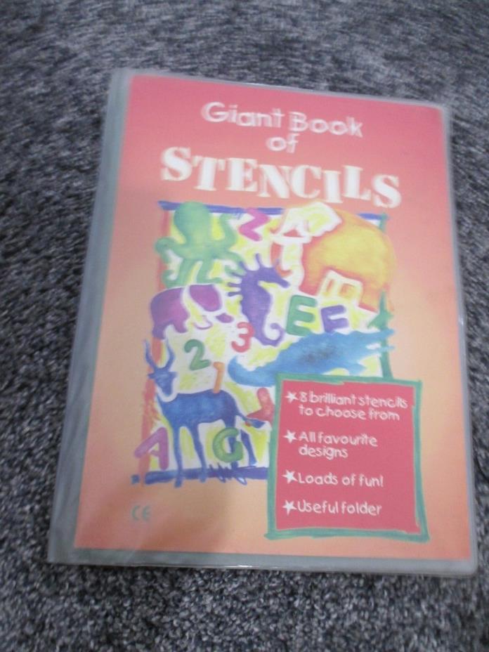 Giant Book of Animal Stencils Animals Letters & Numbers etc. 8 sheets