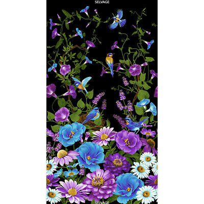 Timeless Treasures Cottage Grove Floral Panel 24 inch