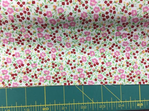 Toy Box Retro Quilting Fabric by Sara Morgan Pink/Red BTY-Half-FQ