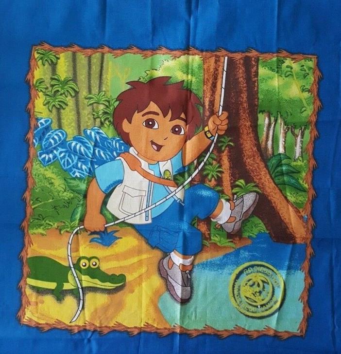 Diego The Explorer Pillow Panel Cotton Fabric Children wall Décor