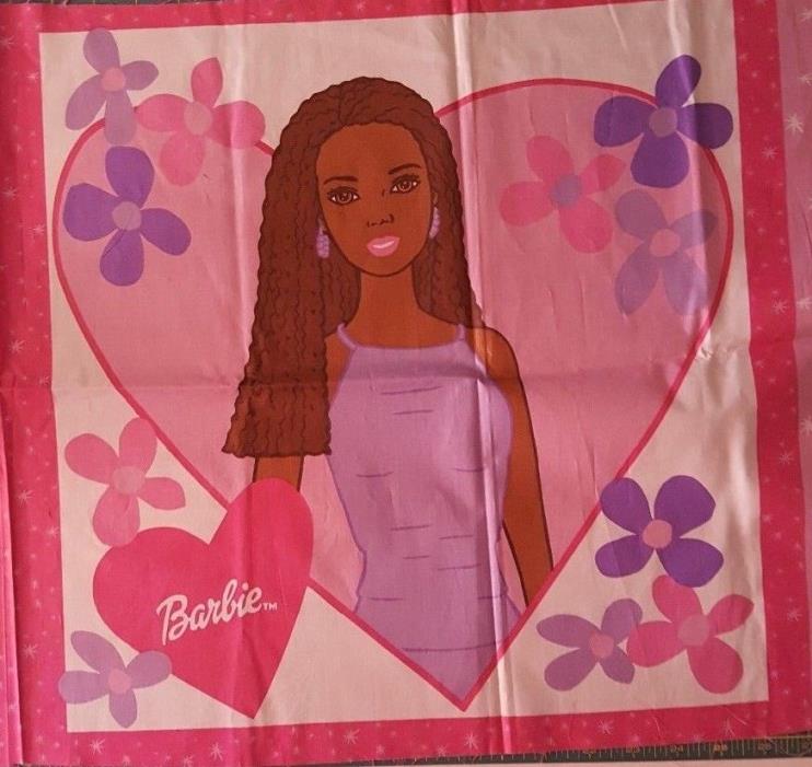Barbie Pillow Panel Cotton Fabric Children wall Décor 18