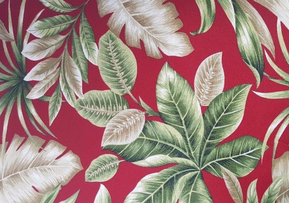 Original Richloom by John Wolf Palm Leaf Floral Drapery Upholstery Fabric 2yds