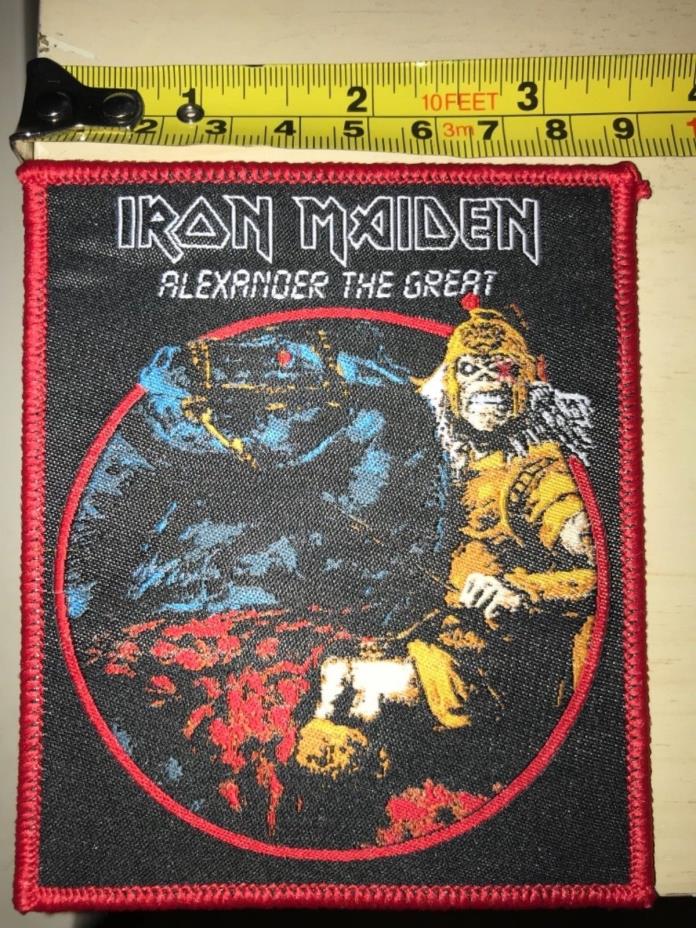 Iron Maiden patch Alexander the Great limited edition Red