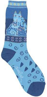 Laurel Burch Socks Felines - Blue 780512072947