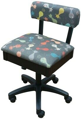Arrow Cat's Meow Fabric Height Adjustable Hydraulic Sewing Chair