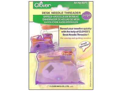 Clover Desk Needle Threader - Purple