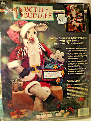 Dimensions Bottle Buddies Santa Mouse Fabric & Felt Kit