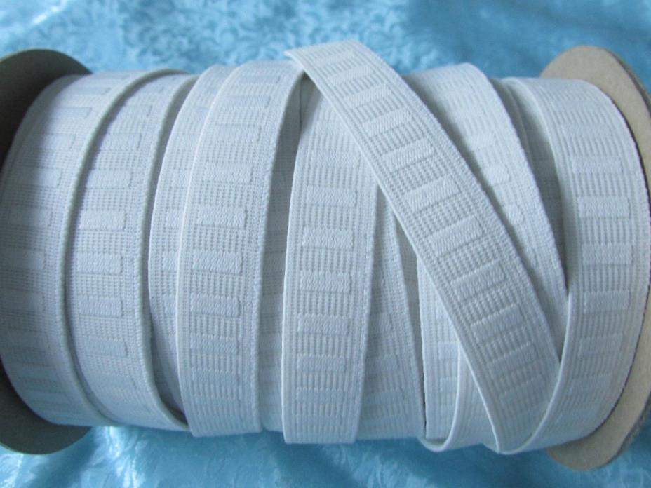 OVER 32 YARDS SPOOL OF 3/4'' WHITE ELASTIC NEW, COMMERCIAL SIZE