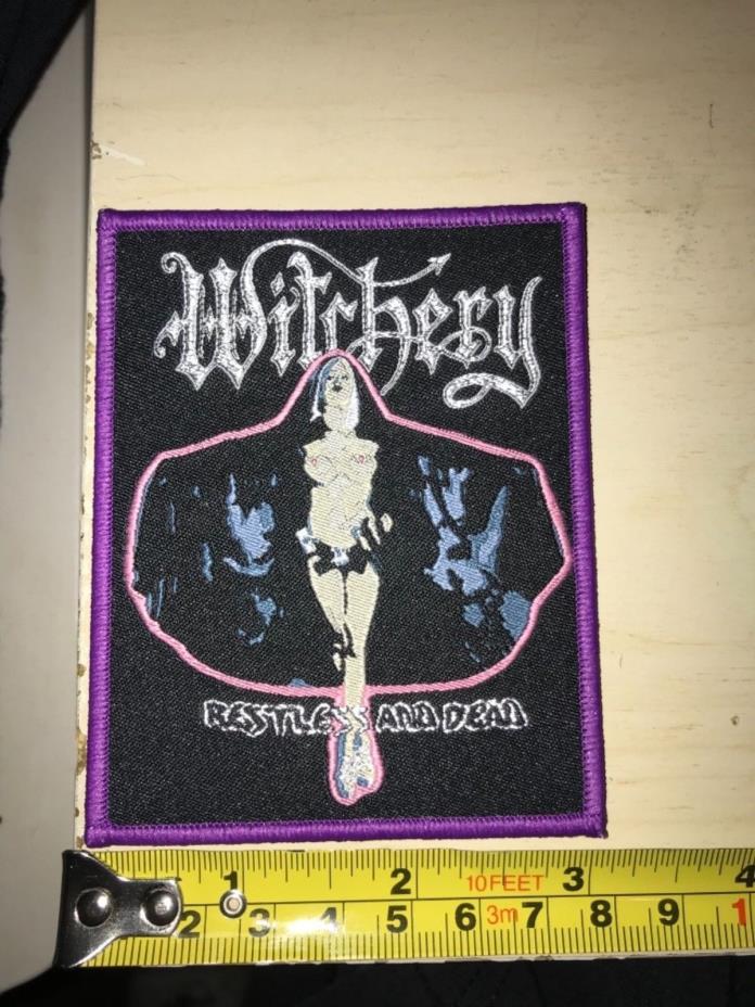 Witchery 'Restless and Dead' patch limited edition Iron Maiden Slayer purple